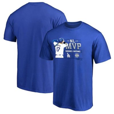 MLB 大谷翔平 ドジャース Tシャツ 2024 ナショナルリーグ MVP 獲得記念 Tシャツ Fanatics ブルー