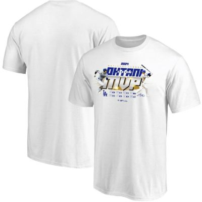 MLB 大谷翔平 ドジャース Tシャツ 2024 ナショナルリーグ MVP 獲得記念 Tシャツ Fanatics ホワイト