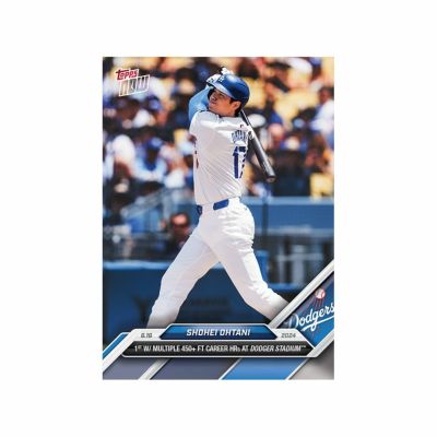 MLB 大谷翔平 ドジャース トレーディングカード 2024 Topps Now #308 1st W/Multiple 450+ FT Career HRs At Dodger Stadium Topps