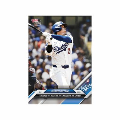 MLB 大谷翔平 ドジャース トレーディングカード 2024 Topps Now #161 Crushes 464-Foot HR, 3rd-Longest Of His Career Topps