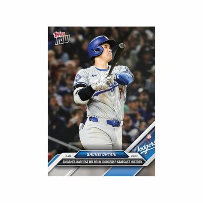 MLB 大谷翔平 ドジャース トレーディングカード 2024 Topps Now #113 Smashes Hardest Hit HR In Dodgers Statcast History Topps
