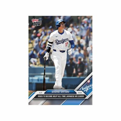 MLB 大谷翔平 ドジャース トレーディングカード 2024 Topps Now #106 Rises To Become MLB All-Time Japanese HR Leader Topps