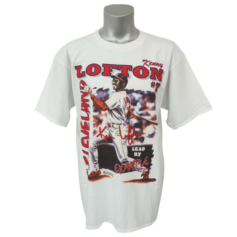 Mlb インディアンス ケニー ロフトン 1996 Tシャツ Gildan ホワイト レアアイテム Ocsl セレクション Mlb Nba Nfl プロ野球グッズ専門店 公式オンラインストア