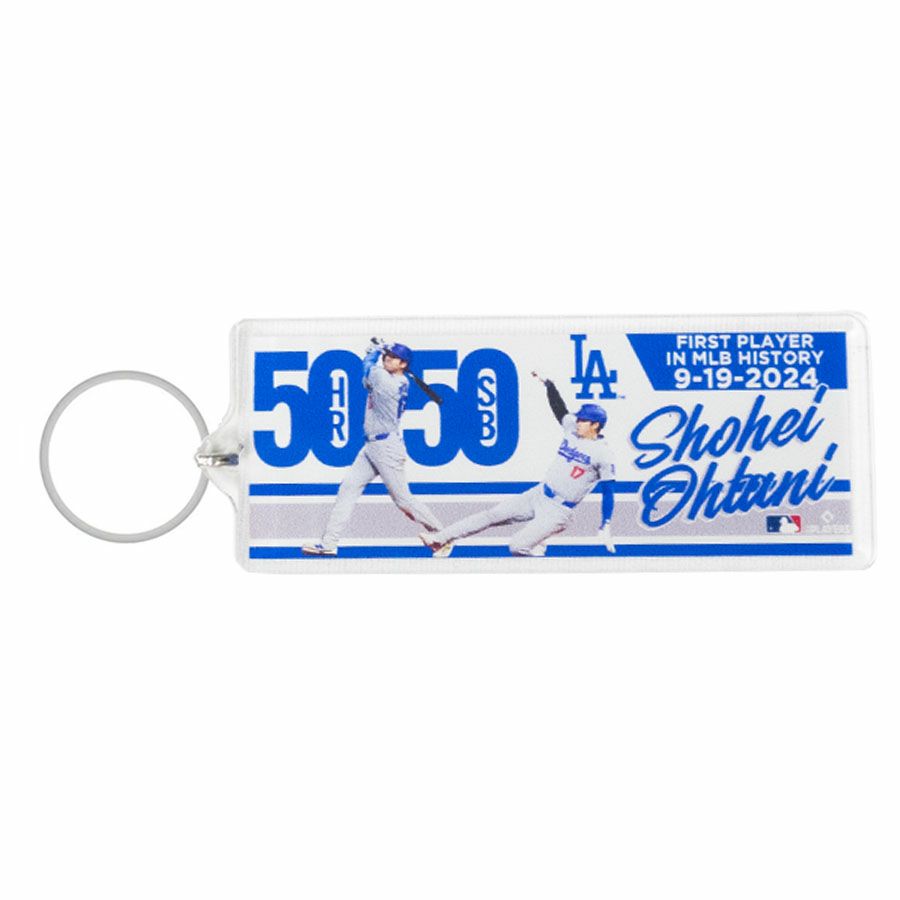 MLB 大谷翔平 ドジャース キーホルダー 50/50達成記念 Acrylic Player 