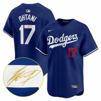 MLB 大谷翔平 ドジャース ユニフォーム 【現地買付カスタム】リミテッド Limited Jersey サイン刺繍 ナイキ/Nike オルタネイト
