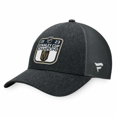 NHL ベガスゴールデンナイツ キャップ スタンレーカップ 2023 優勝記念 ロッカールーム Adjustable Hat Fanatics Branded チャコール