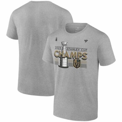 NHL ベガスゴールデンナイツ Tシャツ スタンレーカップ 2023 優勝記念 ロッカールーム T-Shirt Fanatics Branded ヘザーグレー