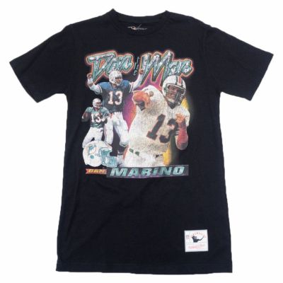 NFL ダン・マリーノ ドルフィンズ Tシャツ 【現地買付】Legend Vintage T-Shirt Mitchell & Ness ブラック
