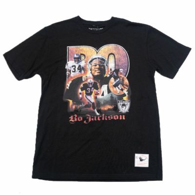NFL ボー・ジャクソン レイダース Tシャツ 【現地買付】Legend Vintage T-Shirt Mitchell & Ness ブラック