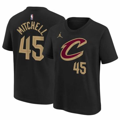 NBA ドノバン・ミッチェル キャバリアーズ Tシャツ ネーム＆ナンバー Performance T-Shirt ジョーダンブランド ブラック