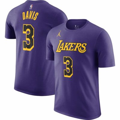 NBA アンソニー・デイビス レイカーズ Tシャツ 2022/23 ステートメント ネーム＆ナンバー T-Shirt ジョーダンブランド パープル