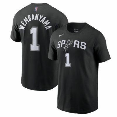 NBA ヴィクター・ウェンバンヤマ スパーズ Tシャツ 2022/23 アイコン ネーム＆ナンバー T-Shirt  ナイキ/Nike ブラック