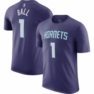 NBA ラメロ・ボール シャーロット・ホーネッツ Tシャツ 2022/23 ステートメント ネーム＆ナンバー T-Shirt  ジョーダンブランド