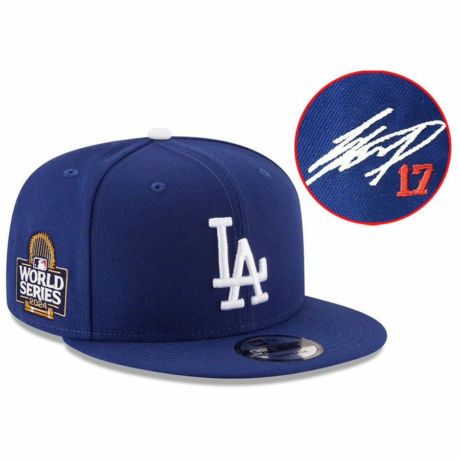 Los Angeles 組上げ Dodgers 2024 ワールドシリーズ限定キャップ 