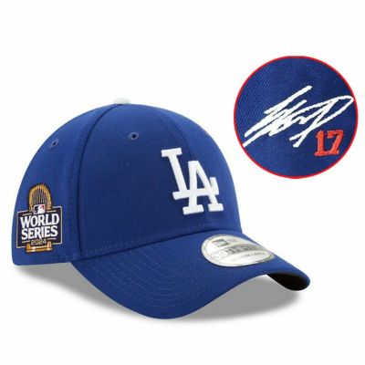 MLB 大谷翔平 ドジャース キャップ 【海外カスタム】ワールドシリーズ2024 サイン刺繍 39THIRTY Flex Hat ニューエラ/New Era ロイヤル