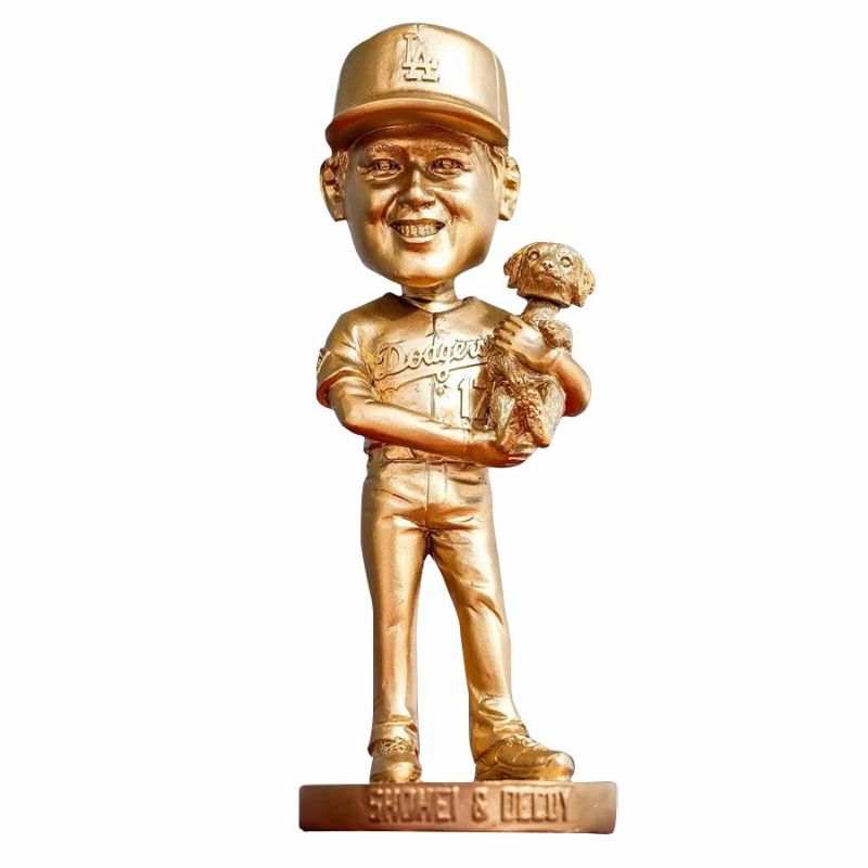 も*ゃ様 大谷翔平　ボブルヘッド　ゴールド　ドジャース会員　限定　激レア も*ゃ様 大谷翔平 ボブルヘッド ゴールド ドジャース会員 限定