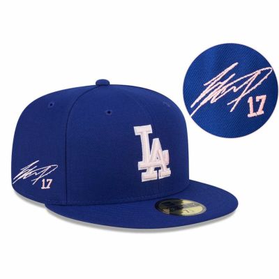 MLB 大谷翔平 ドジャース キャップ 【海外カスタム】サイン刺繍 2024 母の日 On-Field 59FIFTY ニューエラ/New Era ロイヤル