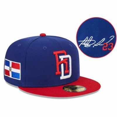 WBC 2023 フェルナンド タティスJr ドミニカ代表 キャップ 【海外買付】サイン刺繍 Side Patch 59FIFTY ニューエラ/New Era