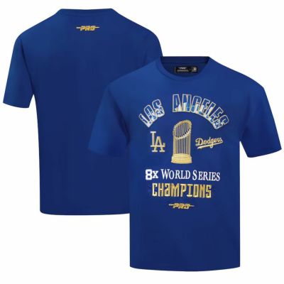MLB ドジャース Tシャツ 2024 ワールドシリーズ優勝記念 Drop Shoulder Tee Pro Standard プロスタンダード ロイヤル