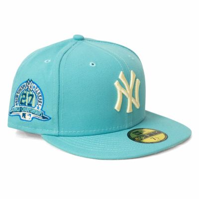 MLB ヤンキース キャップ 【NY買付】27x ワールドシリーズ優勝記念 Side Patch Cap ニューエラ/New Era ビーチ グラス
