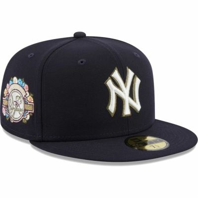 MLB ヤンキース キャップ 【NY買付】100周年記念 Side Patch Fitted Cap ニューエラ/New Era ネイビー