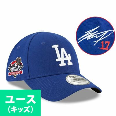 MLB 大谷翔平 ドジャース キャップ ユース キッズ ワールドシリーズ2024優勝記念 サイン刺繍 9FORTY ニューエラ/New Era ロイヤル