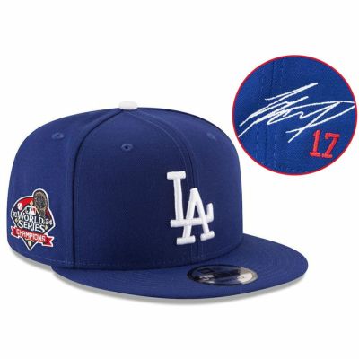 MLB 大谷翔平 ドジャース キャップ 【海外カスタム】ワールドシリーズ2024優勝記念 サイン刺繍 9FIFTY Snapback ニューエラ/New Era