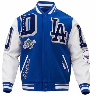 MLB ドジャース ジャケット MASH UP RIB ウール バーシティー スタジャン Pro Standard ロイヤル