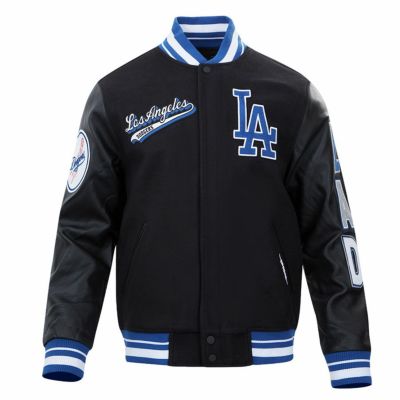 MLB ドジャース ジャケット 【海外版】8x ワールドシリーズ優勝 ウール バーシティー Pro Standard ブラック