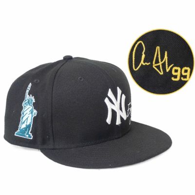 MLB アーロン・ジャッジ ヤンキース キャップ 【海外カスタム】オールオーバーバイザー サイン刺繍 59FIFTY ニューエラ/New Era