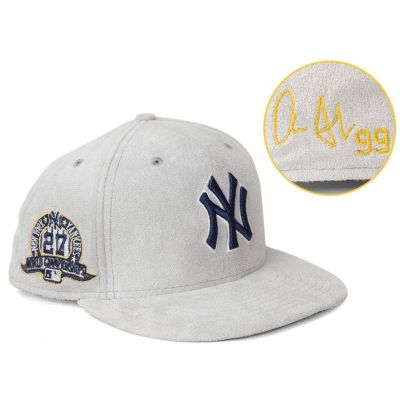 MLB アーロン・ジャッジ ヤンキース キャップ 【海外カスタム】27x ワールドシリーズ優勝 サイン刺繍 59FIFTY ニューエラ/New Era