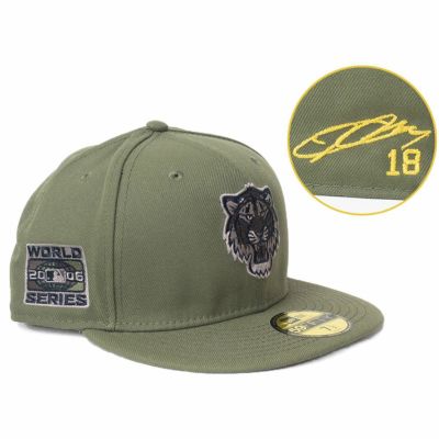 MLB 前田健太 タイガース キャップ 【海外カスタム】ワールドシリーズ2006 サイン刺繍 59FIFTY ニューエラ/New Era カモ