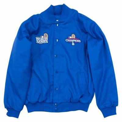 MLB ドジャース ジャケット 【海外版】8x ワールドシリーズ優勝 フルジップ ウールジャケット JH Design ロイヤル