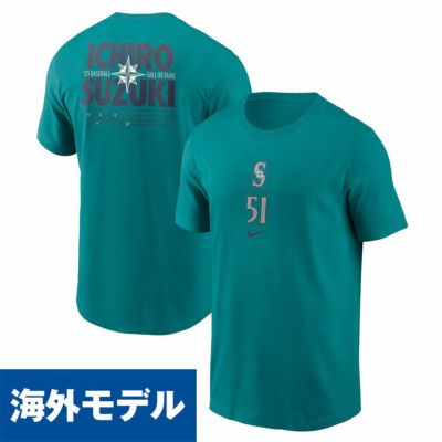 MLB イチロー マリナーズ Tシャツ 2025 アメリカ野球 殿堂入り Hall of Fame Player Graphic T-Shirt ナイキ/Nike アクア