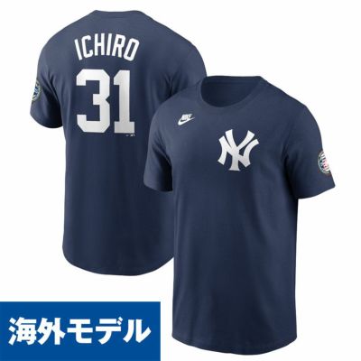 MLB イチロー ヤンキース Tシャツ 2025 アメリカ野球 殿堂入り Hall of Fame ネーム＆ナンバー ナイキ/Nike ネイビー