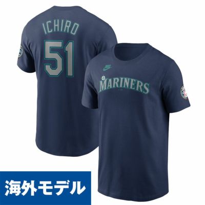 MLB イチロー マリナーズ Tシャツ 2025 アメリカ野球 殿堂入り Hall of Fame ネーム＆ナンバー ナイキ/Nike ネイビー