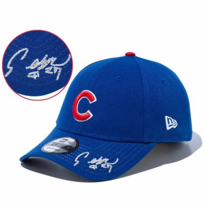 MLB 鈴木誠也 カブス キャップ 【国内版】サイン刺繍 シグネイチャー 9FORTY Adjustable Hat ニューエラ/New Era ライトロイヤル【nejp】
