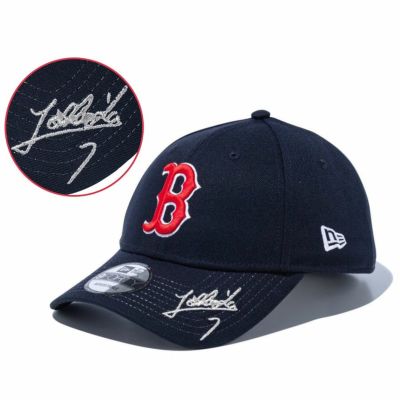 MLB 吉田正尚 レッドソックス キャップ 【国内版】サイン刺繍 シグネイチャー 9FORTY Adjustable Hat ニューエラ/New Era ネイビー【nejp】