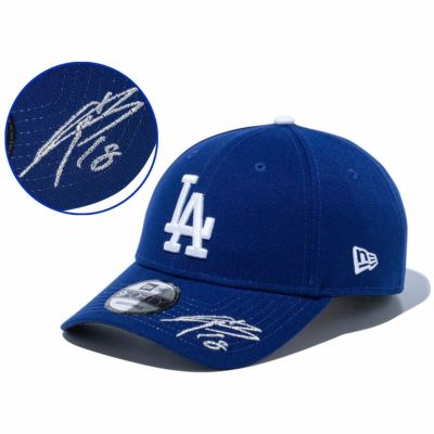 MLB 山本由伸 ドジャース キャップ 【国内版】サイン刺繍 シグネイチャー 9FORTY Adjustable Hat ニューエラ/New Era ダークロイヤル【nejp】