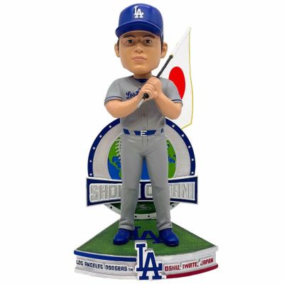 MLB 大谷翔平 ドジャース フィギュア 【424個限定】Away Jersey Japanese National Flag Bobblehead ボブルヘッド FOCO