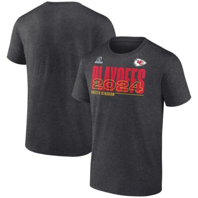 NFL チーフス Tシャツ NFL プレーオフ 2024 Playoffs T-Shirt Fanatics チャコール