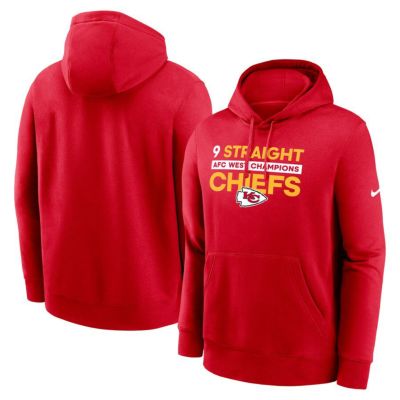 NFL チーフス パーカー 9連続 AFC 西地区 ディビジョン優勝記念 Club ナイキ/Nike レッド