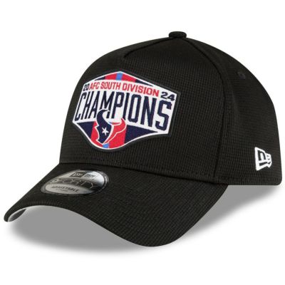 NFL テキサンズ キャップ 2024 AFC 南地区 ディビジョン優勝記念 ロッカールーム A-Frame 9FORTY Adj ニューエラ/New Era ブラック