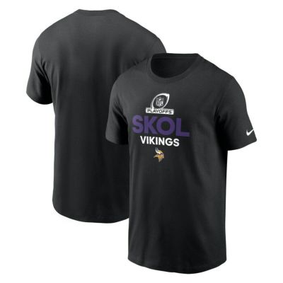 NFL バイキングス Tシャツ NFL プレーオフ 2024 Playoffs T-Shirt ナイキ/Nike ブラック
