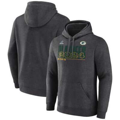 NFL パッカーズ パーカー NFL プレーオフ 2024 Playoffs Fleece Fanatics ヘザーチャコール
