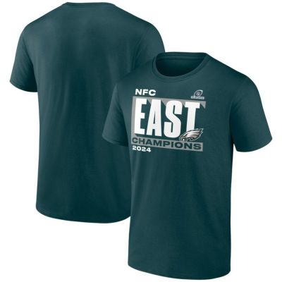 NFL イーグルス Tシャツ 2024 NFC 東地区 ディビジョン優勝記念 Conquer T-Shirt Fanatics ミッドナイトグリーン