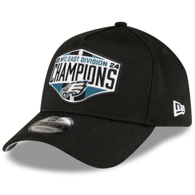 NFL イーグルス キャップ 2024 NFC 東地区 ディビジョン優勝記念 ロッカールーム 9FORTY Adjustable Hat ニューエラ/New Era ブラック