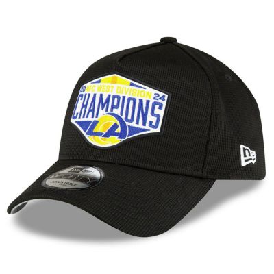 NFL ラムズ キャップ 2024 NFC 西地区 ディビジョン優勝記念 ロッカールーム 9FORTY A-Frame Adj ニューエラ/New Era ブラック