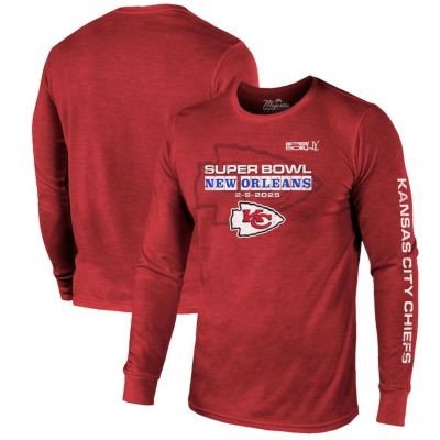NFL チーフス Tシャツ 第59回スーパーボウル 進出 Tri-Blend ロング T-Shirt マジェスティック/Majestic レッド