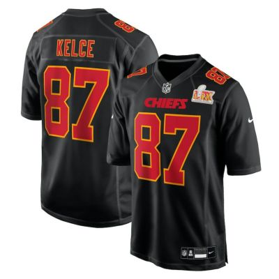 NFL トラビス・ケルス チーフス ユニフォーム 第59回スーパーボウル 進出 Fashion Game Jersey ナイキ/Nike Carbon Black
